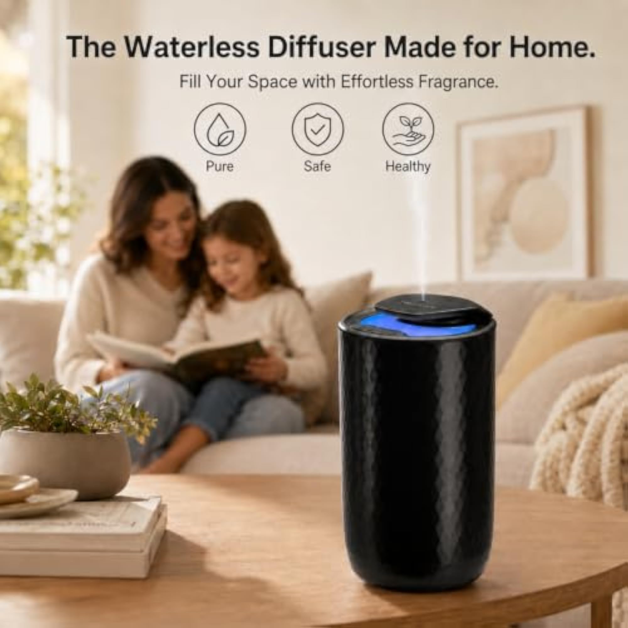 Waterless Essential Oil Diffuser, Portable Aromatherapy